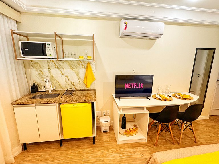 Flat Aconchegante c/ Vista para o Mar